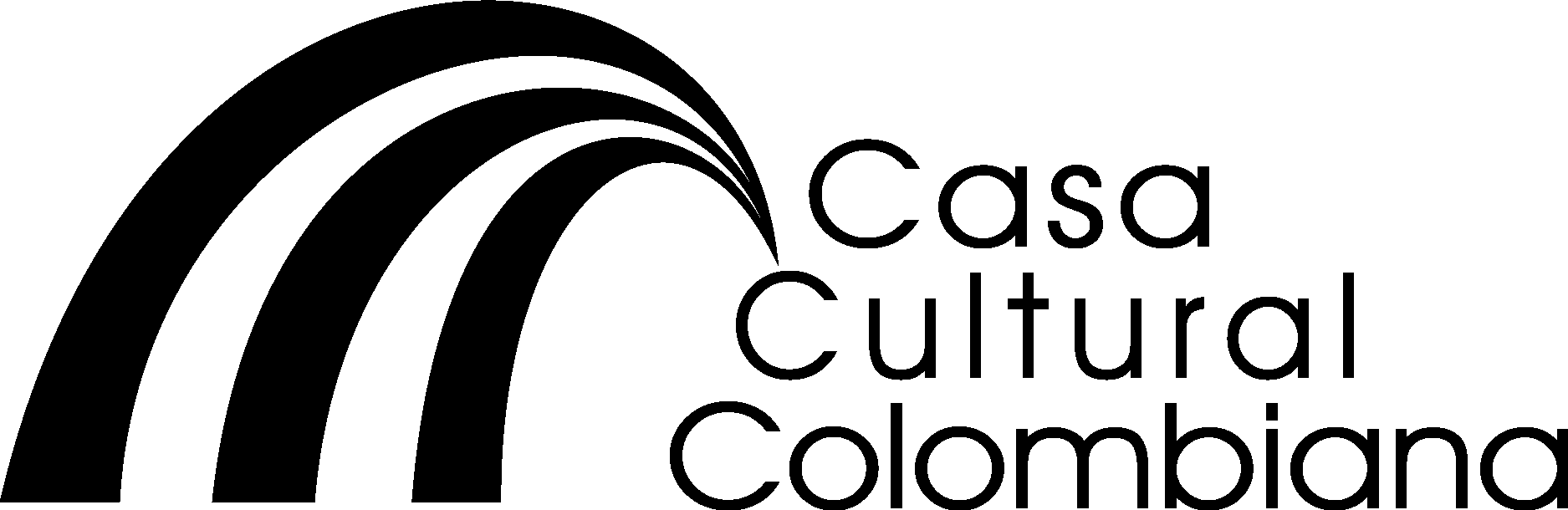 Casa Cultural Colombiana Black Logo Vector Logo